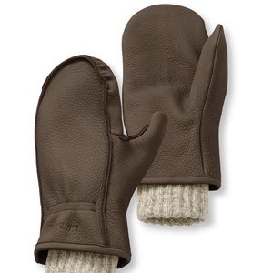 L.L. Bean buckskin chopper mitts